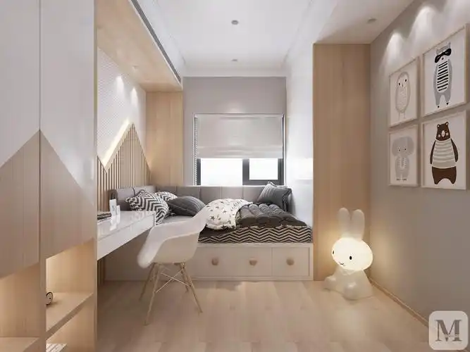 混搭儿童房窗帘装修效果图