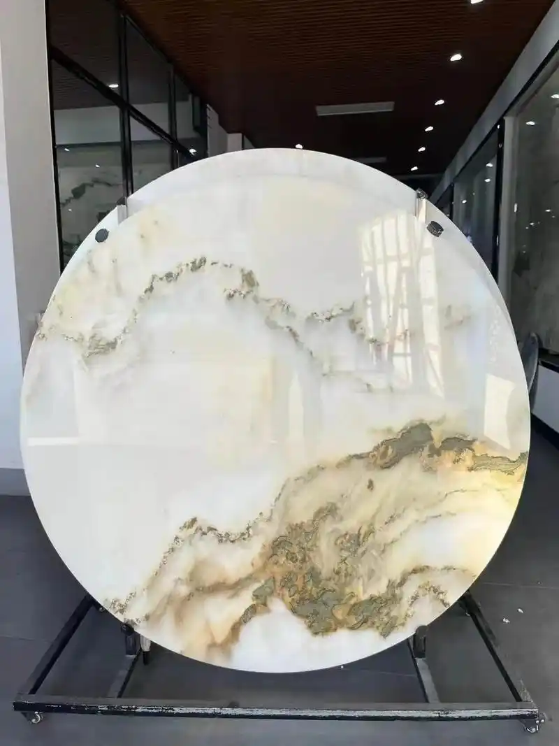 天然山水画石材背景墙.##天然山水画 #客厅装修 #电视背景 - 抖音