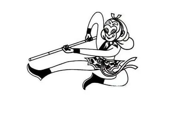 孙悟空简笔画 孙悟空简笔画简单又帅