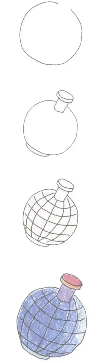 幼儿园卡通地雷简笔画