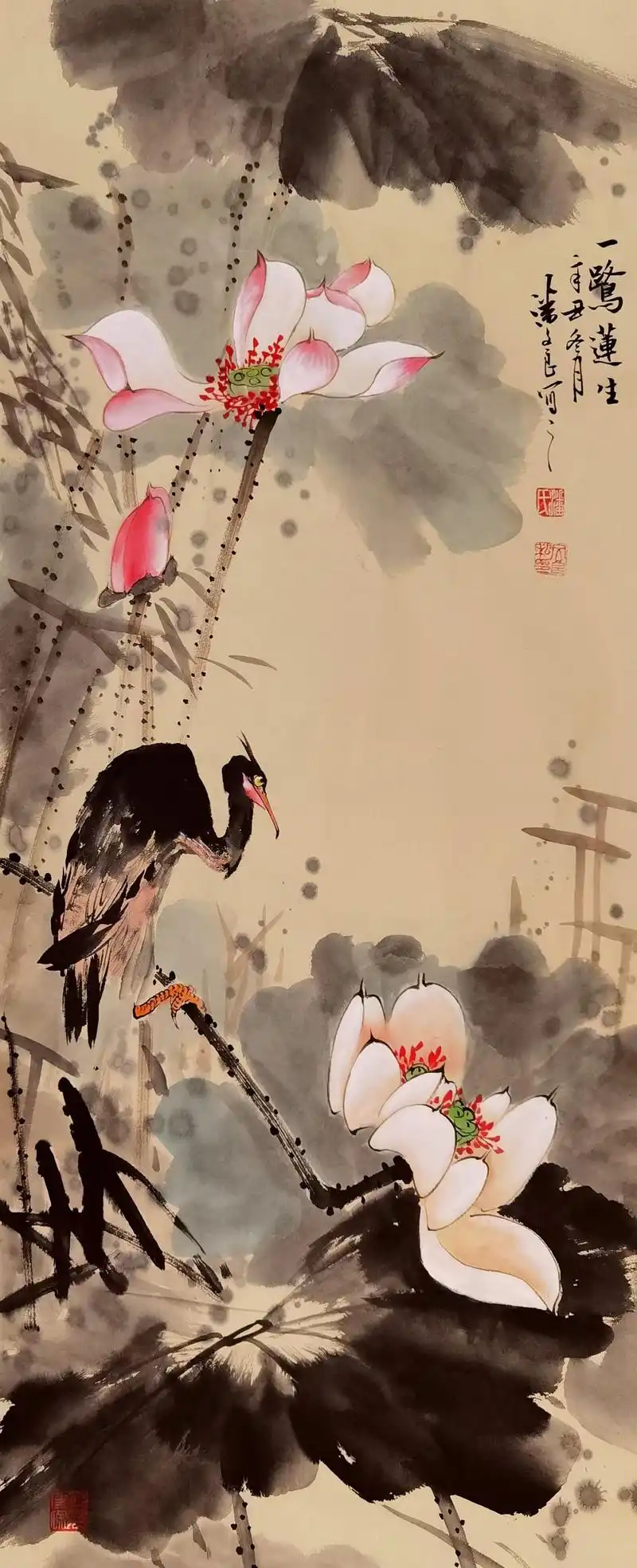 潘文良诗书画三绝,写意花鸟画作品集