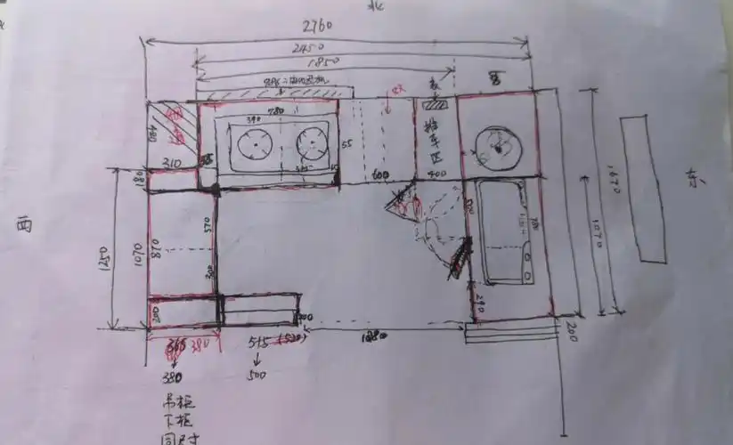 杀掉多少脑细胞出来的厨房手绘图