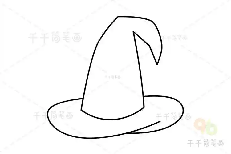 魔法帽简笔画