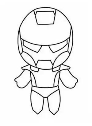 儿童卡通钢铁侠简笔画图片