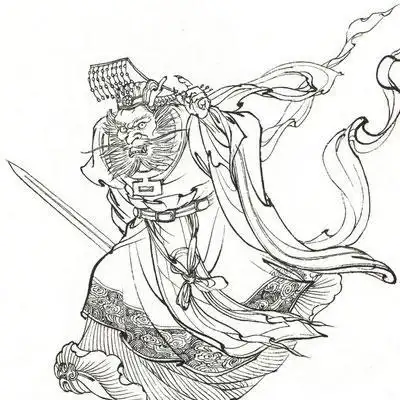 西游记人物简笔画龙王