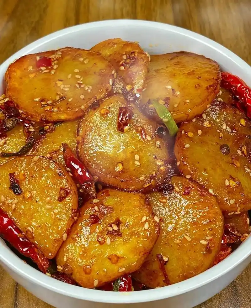 干煸土豆片.#图文伙伴计划  孜然土豆片大家都反馈好吃于是今 - 抖音