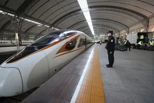 湖北:"双11"复兴号高铁货运专列到达武汉