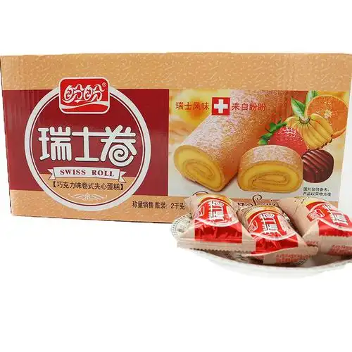 盼盼瑞士卷早餐糕点非达利园夹心小面包零食一箱4斤装整箱包邮