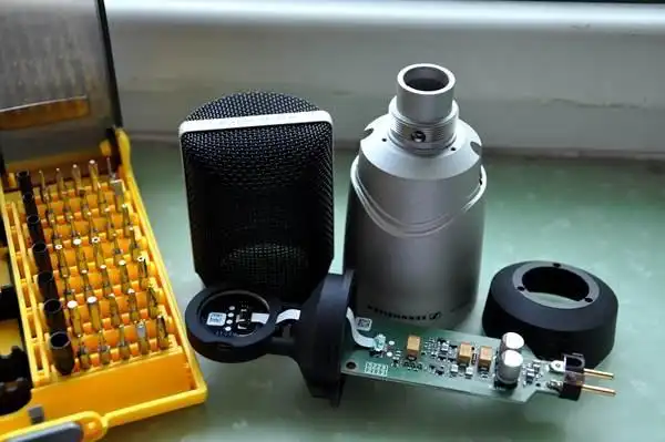 森海塞尔 mk4 电容话筒多图鉴赏与拆解——金属质感,清澈明亮