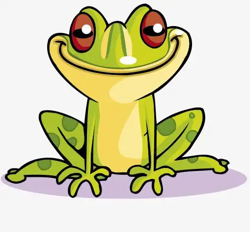 卡通青蛙大眼红眼