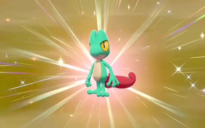 就是这尾巴怎么分叉啊?1839闪光木守宫get!【宝可梦剑盾】_宝可梦剑盾