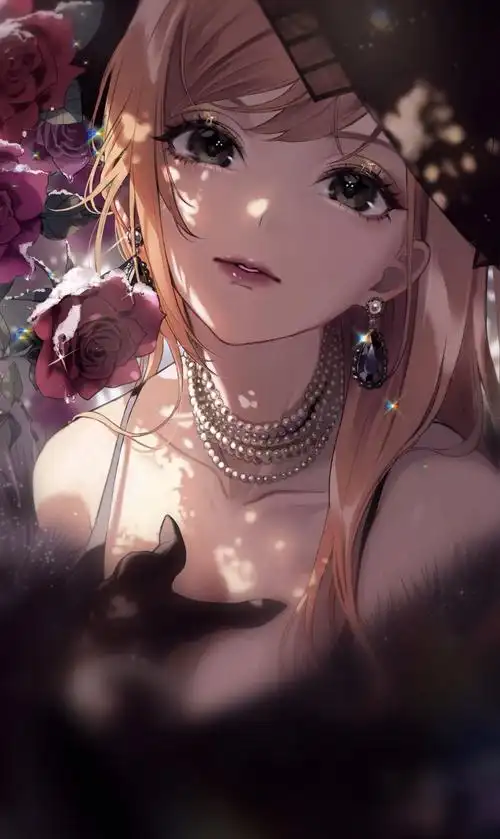 霸气御姐型美女插画,成熟优雅中不失可爱俏皮,姐姐的魅力像醇酒