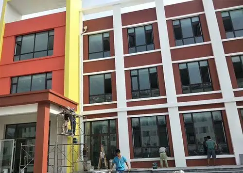 三中幼儿园- 潍坊市奥隆防水材料_从事外墙真石漆代工|防水涂料|水包