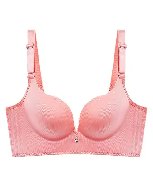 无钢圈调整型无痕舒适深v聚拢文胸肤色