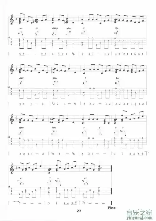 inmylife尤克里里指弹谱卢家宏版