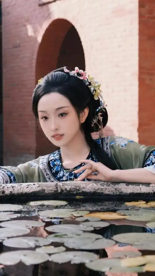 演员薛卉葳发古装写真桃腮青黛古典气质拉满