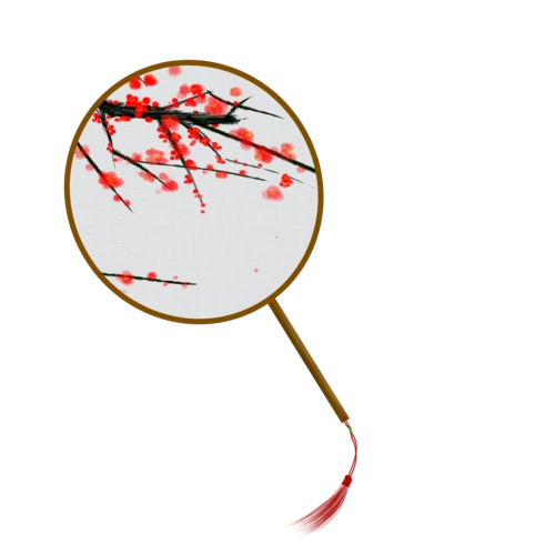 63款古风中国风手摇扇子png免抠设计素材185期免费