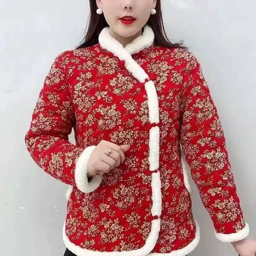 东北大花棉袄女冬季新款国风棉服小碎花年轻人民族风农村短款棉衣