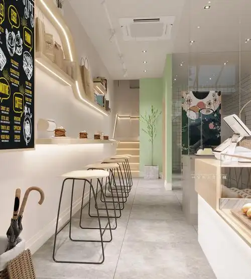 效果图丨烘焙店设计装修