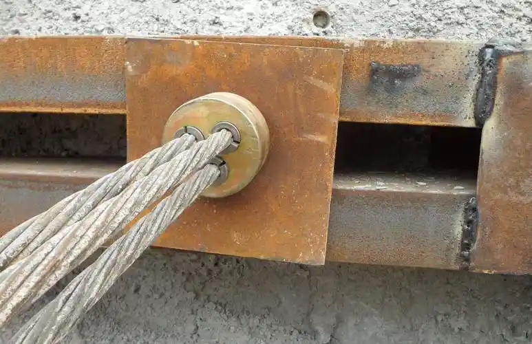 桥梁预应力锚具夹片 锚垫板 工作锚四件套张拉锚具连接器基抗圆锚