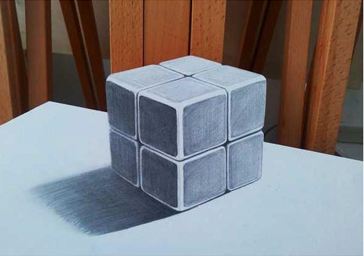 素描第四课3d小魔方