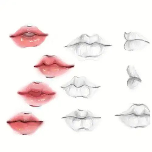 嘟嘟嘟嘟嘟嘟~粉嫩嘟嘟唇#嘴巴嘟嘟  #手绘嘴巴教程  #嘴巴