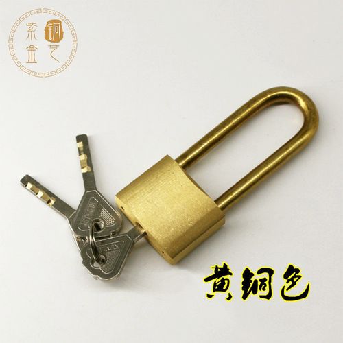 仿古纯铜挂锁防水防锈防盗门锁铜锁仓库抽屉锁复古门锁直开铜锁