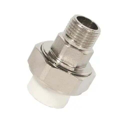 国标ppr水管配件 外丝外牙螺纹活接头 50*1-1/2"mm 1个