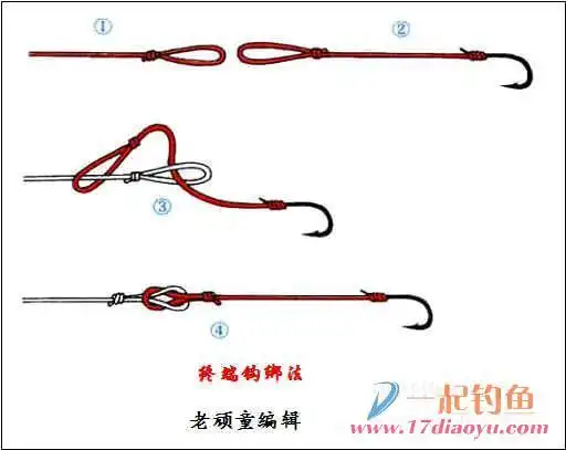 各种鱼钩鱼线绑法与接线法
