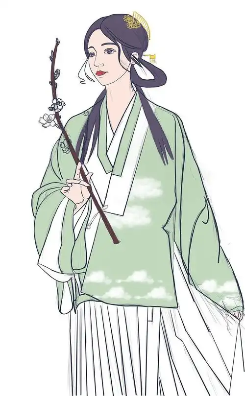 汉服少女|动漫|单幅漫画|z12358601_原创作品-站酷zcool