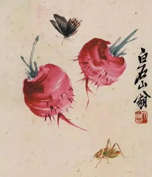 这些大师画的红萝卜,能把人馋出口水来!_国画教程_零二七艺考