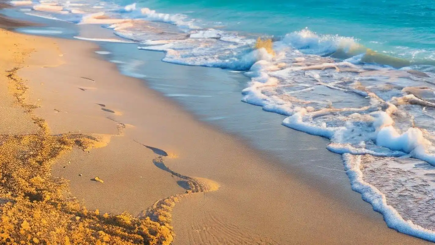 简约风沙滩背景,清新一夏9215 夏日炎炎,来一组简约风格的沙滩