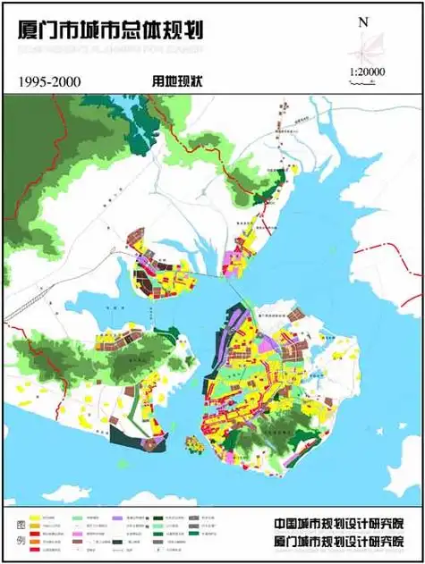 厦门市城市总体规划-用地现状