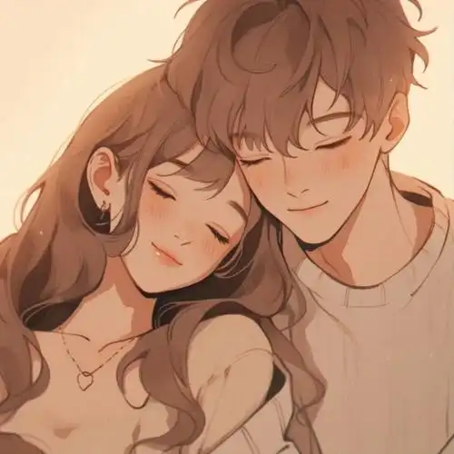 可爱的动漫情侣,风格混搭与细腻描绘,浪漫学院与妖精学院的柔情时刻.