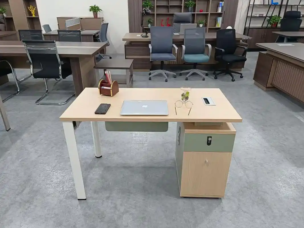 带锁办公桌写字台台式电脑桌带抽屉柜电脑桌.