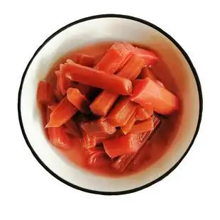 坝上红梗罐头特产待皇野生带黄rhubarb大黄茎代黄红梗菜围场野菜