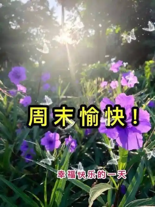 2022最新微信周末早安问候语图片带字朋友圈温馨早上好祝福句子集锦