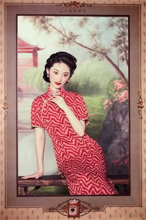 民国时期的上海名媛,参照月份牌,民国老画报复原 - 谷子旗袍照相