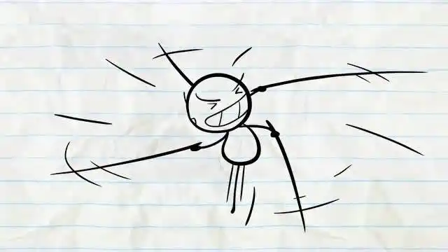 搞笑铅笔画-铅笔人又一次蒙圈了!