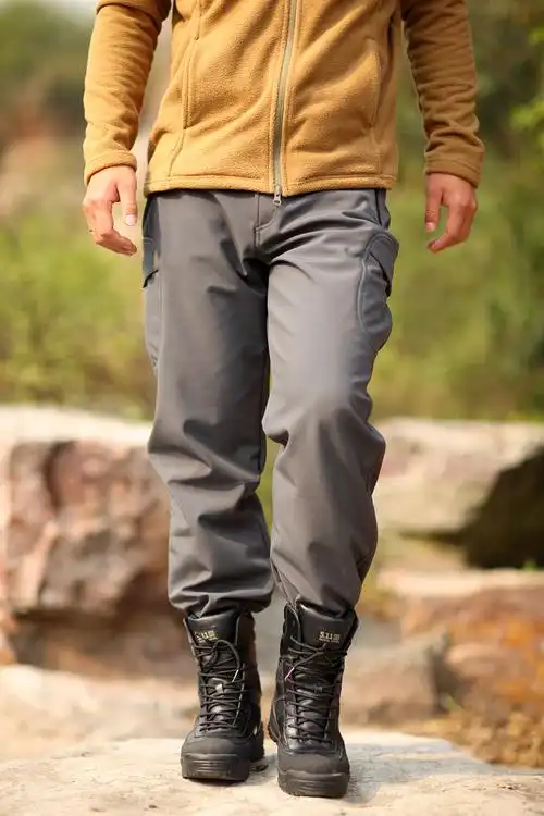 tad款鲨鱼皮软壳冲锋裤 防风防水 户外男士登山裤子