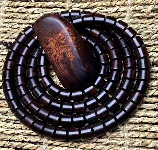 顶妃桶珠紫油梨海南老料油梨男士臻藏佛珠手串收藏礼品海南紫油梨手串