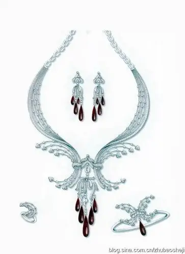 手绘,手绘,设计图,珠宝,首饰,accessories