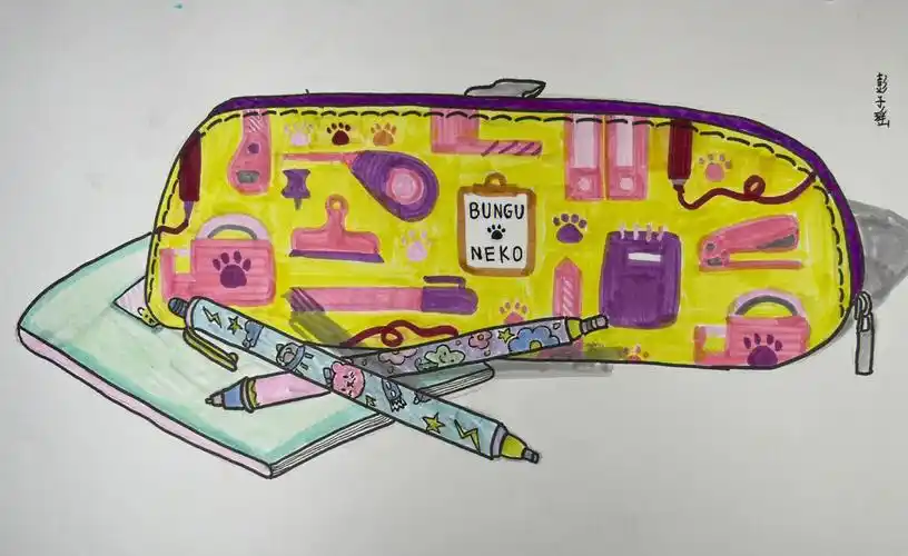 五年级文具写生