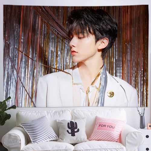 sky天空少年组合左林杰背景布出租屋宿舍墙壁装饰挂布diy来图定制