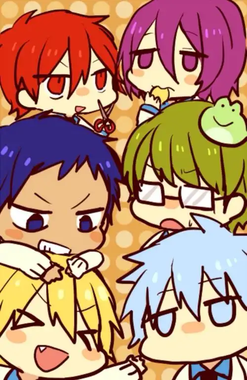 黑子的篮球# 黑子 黄濑 青峰 绿间 赤司 紫原 萌图 q版 壁纸 屏保