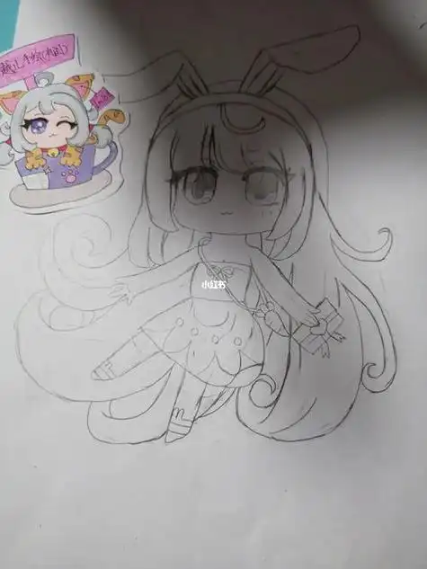 兔美美简笔画 画迷你世界兔美美简笔画