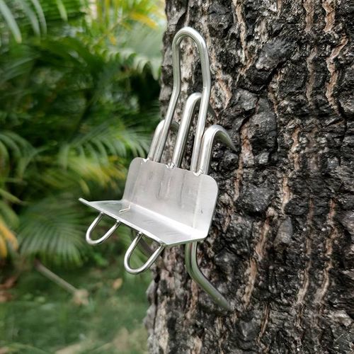 新款黑豹爬树神器不锈钢猫爪五爪大拐上树工具防滑脚扎防锈耐