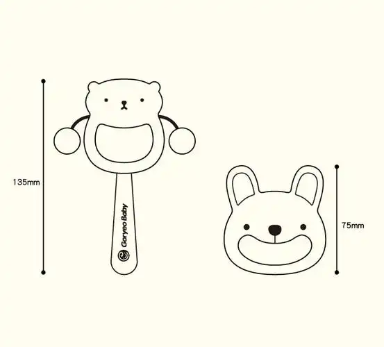 木制手摇铃宝宝新生儿儿童婴儿玩具