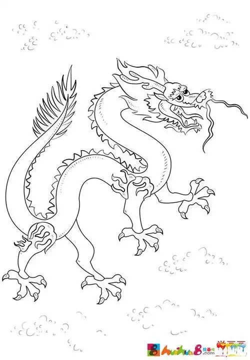 中国龙的简笔画中国龙的简笔画霸气帅气