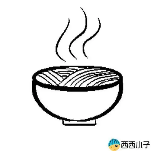 简笔画碗的画法画碗的简笔画图片步骤